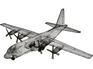 Lockheed C-130 Hercules 3D Model