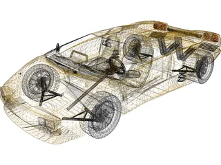 Lamborghini Diablo (1990) 3D Model