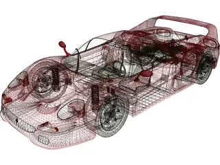 Ferrari F50 (1995) 3D Model