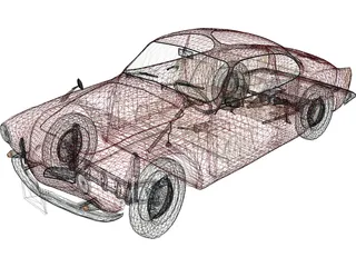 Volkswagen Karmann Ghia (1968) 3D Model
