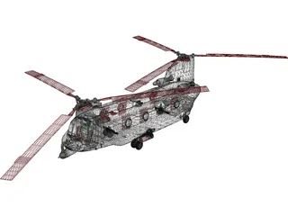 Boeing ACH-47 Chinook 3D Model