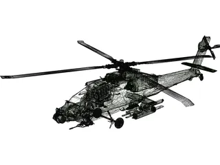 Boeing AH-64 Apache 3D Model