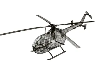 MBB BO 105 3D Model