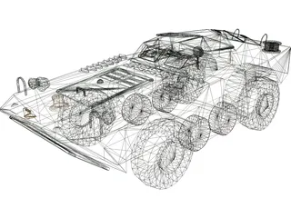 BRDM-1 3D Model