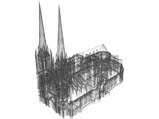 Cathedral Clermont 3D Model