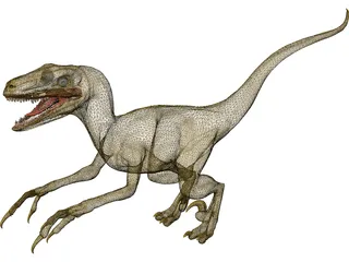 Deinonychus 3D Model