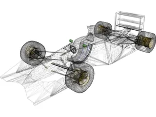 F1 Jordan 191 3D Model