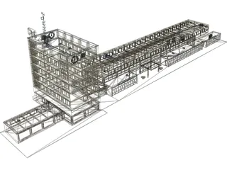 Station Kehl 3D Model