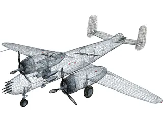 North American B-25J Mitchell 3D Model