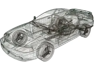 Ford Mustang GT (1994) 3D Model