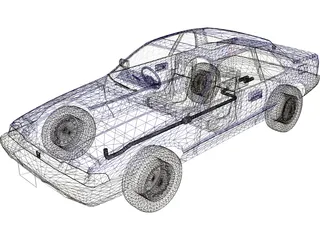 Honda Prelude (1986) 3D Model