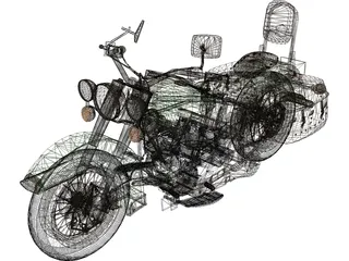 Harley-Davidson FLSTC Heritage Softail Classic 3D Model