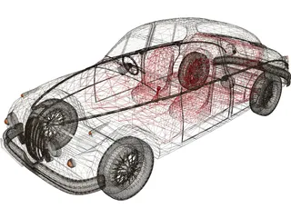 Jaguar Mark II (1962) 3D Model