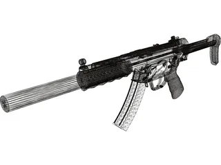 Heckler And Koch MP5 3D Model