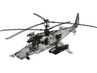 Kamov Ka-50 Hokum 3D Model