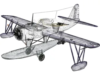 Vought OS2U Kingfisher 3D Model