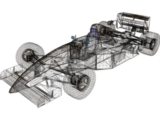 F1 Tyrrell Yamaha (1994) 3D Model