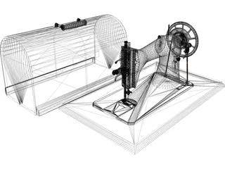 Singer Sewing Machine 3D Model