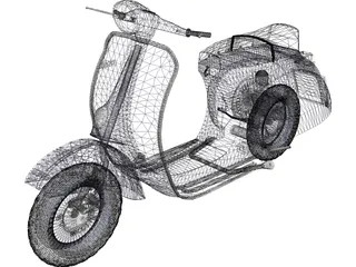 Scooter Vespa 3D Model