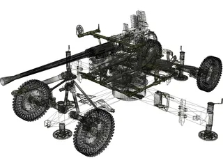 Bofors M1 (40 mm) 3D Model