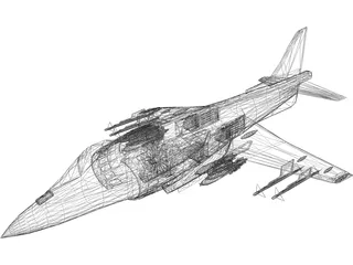 AV-8B 3D Model