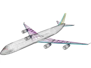 Airbus A340 3D Model