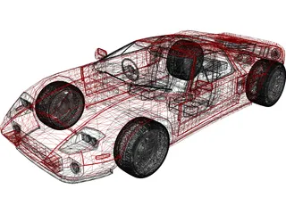 Ford GT 3D Model