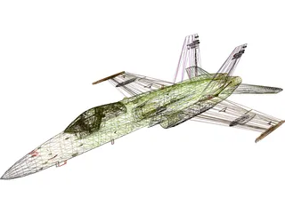 F-18C 3D Model