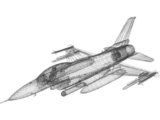 F-16C Falcon 3D Model