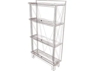 Bookcase 3D Model