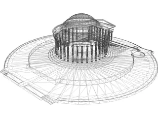 Jefferson Memorial 3D Model