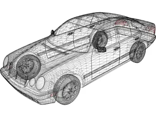 Mercedes-Benz E-class (1996) 3D Model