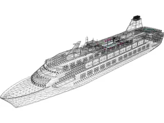 Cruise Ship 3D Model