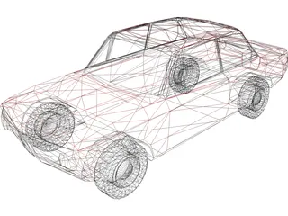 BMW 2002 (1967) 3D Model