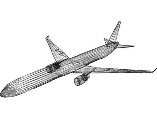 Boeing 767-400 3D Model