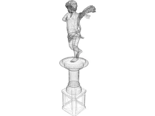 Cupid Statue 3D Model
