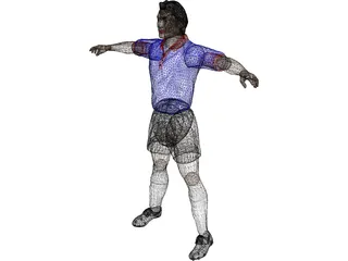 Soccer Player 3D Model