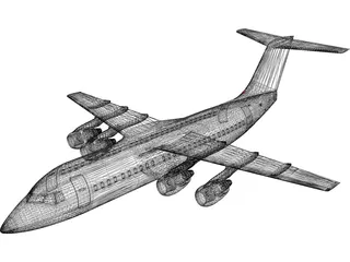 British Aerospace BAe 146-300 3D Model