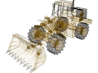 Tractor Front Loader 3D Model