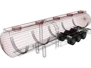 Tank Trailer 3D Model