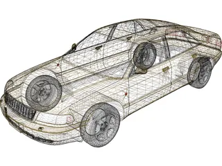 Audi A8 (1998) 3D Model