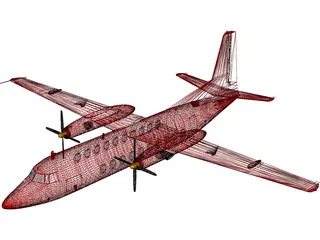 Fairchild Hiller FH-227 3D Model