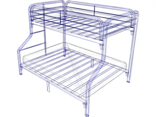 Bed Bunk 3D Model