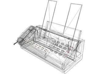 Fax Machine 3D Model