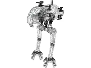 Robot Walker 3D Model