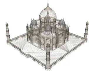 Taj Mahal 3D Model