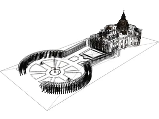 St. Peter's Basilica 3D Model