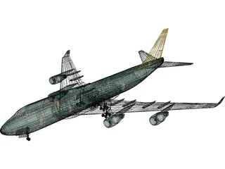 Boeing 747-400 3D Model