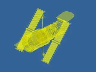 Hubble Space Telescope 3D Model