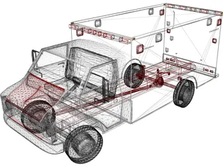 Ambulance Classic 3D Model